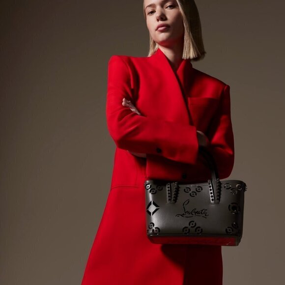 Christian Louboutin Cabata Mini Tote in Loubinthesky Giant Perforated Leather - Picture 10 of 11